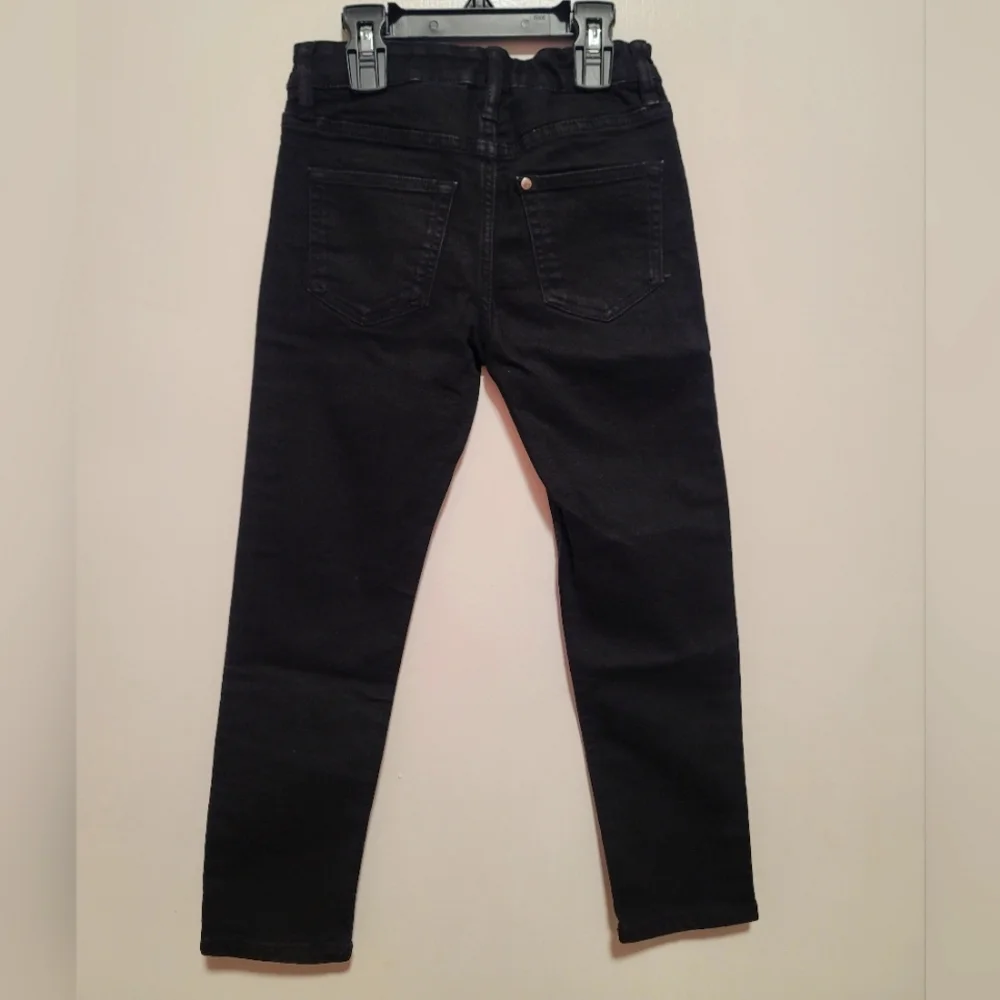 H&M Black Skinny Fit Jeans Boy's Size 6-7 Yrs - Picture 2 of 4